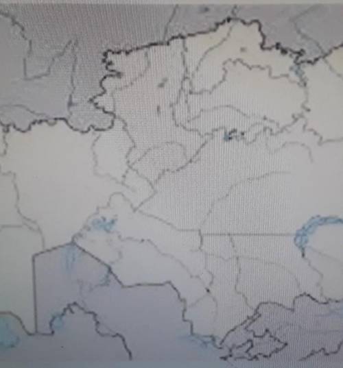 Покажите расположение степи на контурной карте​