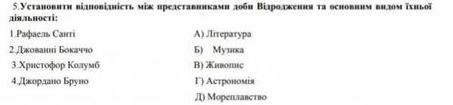 Всановити відповідність між добами вдродження та основними видами їхньої діяльності​