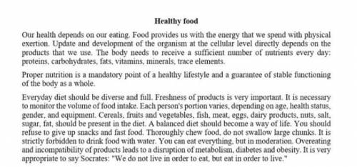 6. Choose the correct answer. What is forbidden to drink with food? * A) waterB) nutrientsC) dairy p