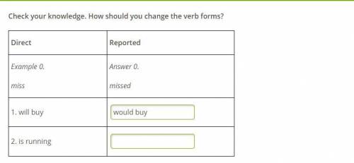 Check your knowledge. How should you change the verb forms?