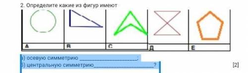 А) осевую симметрию ; б) центральную симметрию? ​