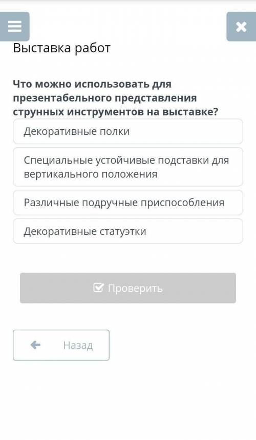 Выставка работ Что можно использовать для презентабельного представленого представления струнных инс