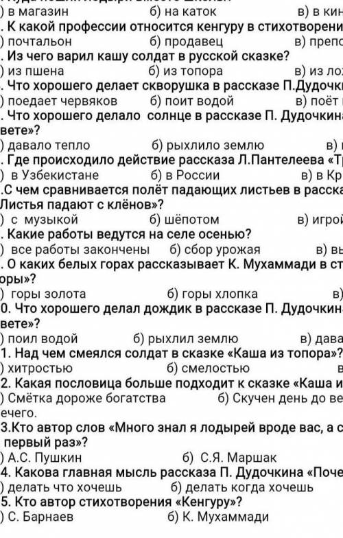 Куда пошли лодыри вместо школы? а) в магазине, Б) на каток, в) в кино. ​