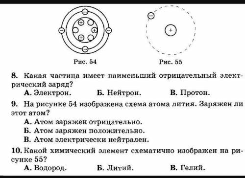 Какой химический элемент схематично изображен на рисунке 55 Тест​