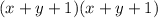 (x+y+1)(x+y+1)