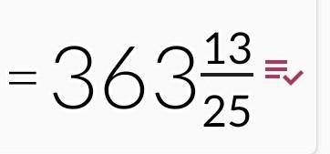 824,72 - 475 : (0,071 + 0, 929) + 13,8​