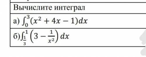 с вычислением ингегралов (примеры на фото, особенно пример под б нужен)​