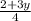 \frac{2+3y}{4}