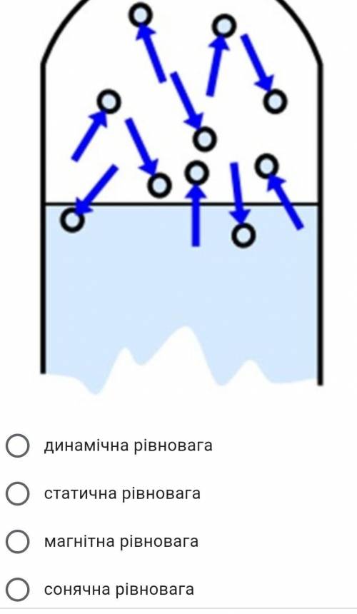 Коли кількість молекул, що вилітає з вільної поверхні рідини дорівнює кількості молекул, які поверта