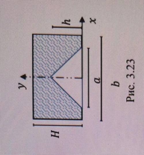 Определите е моменты инерции относительно осей координат Оху заданной фигуры(рис.3.23). Определите г