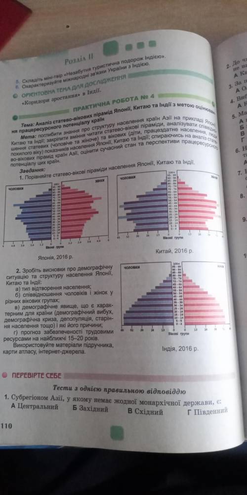(Терміново потрібна до ) Практична робота 4: Аналіз статево вікові піраміди населення Японії, Китаю