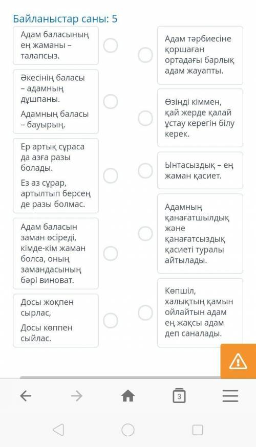 Абайдың даналық сөздері Ұсынылған цитаталар не туралы?Байланыстар саны: 5А ң ең жаманы – талапсыз.Әк