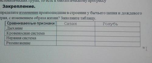 по биологии Определите изменения произошедшие у бычьего цепня и дождевого червя, с изменениям образа