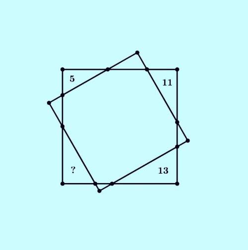 Найдите периметр треугольника, обозначенного под знаком ?. Остальные значения тоже обозначают периме