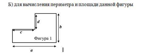 БЛОК СХЕМА для вычисления периметра данной фигуры