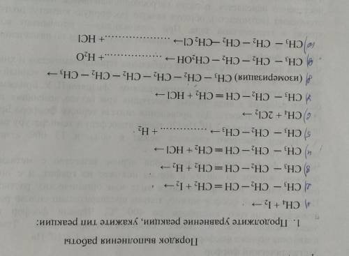 Типы химических реакций в органической химии​