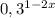 0,3^{1-2x}