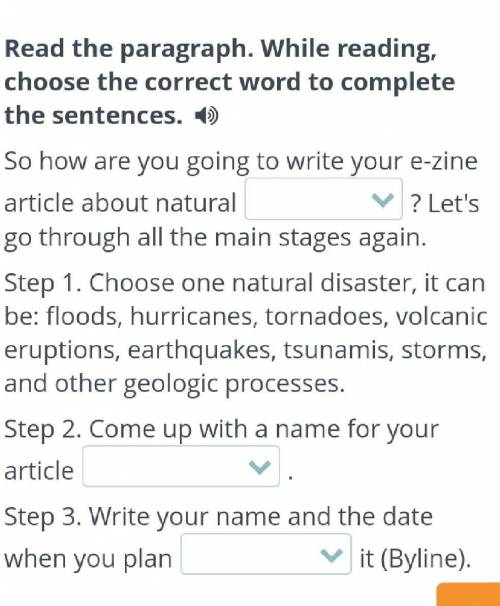 Read the paragraph. While reading, choose the correct word to complete the sentences. 4) So how are