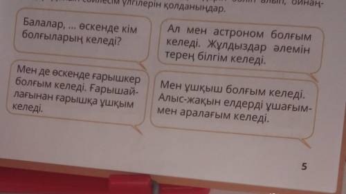 Сөйлесейік 4. Бақыт, Айсана, Қуаныштардың рөлдерін бөліп алып, ойнаң-дар. Дайын сөйлесім үлгілерін қ