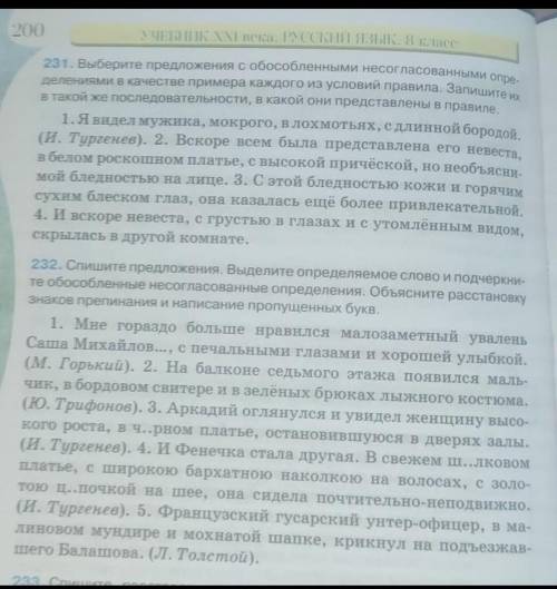 Русский язык, 8 класс, давидюк,упражнение 231-232. Буду очень благодарна, если решите ;)​