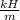 \frac{kH}{m}