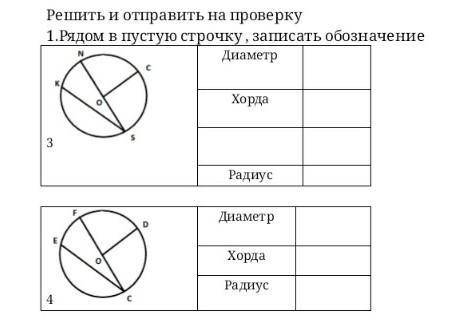 Рядом в пустую строчку записать обозначение​