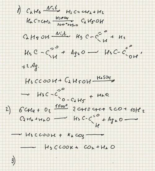 Составить генетические цепочки: 1) алкан - галогеналкан - спирт 2) альдегид - спирт - карбоновая кис