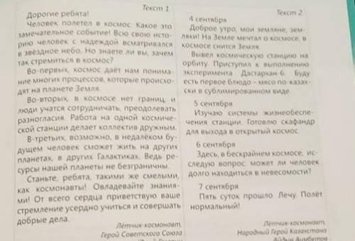 Сделай письменно вывод о сходстве и различии текстов.