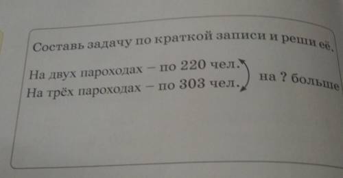 Составь задачу по краткой записи и реши её​