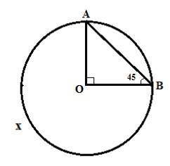 Найдите x по данным рисунка окружности.