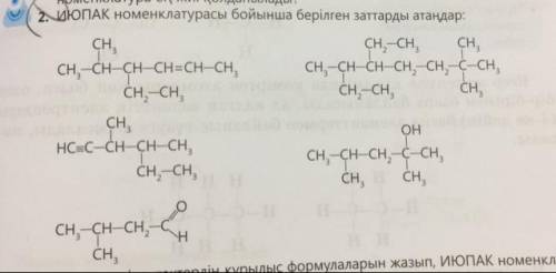 Назовите предметы, перечисленные в номенклатуре ИЮПАК: