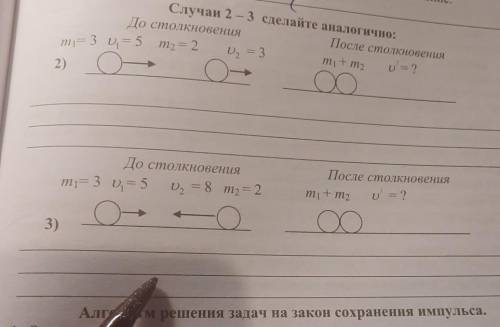 Импульс тела.Закон сохранения импульса решить случай 2 — 3​