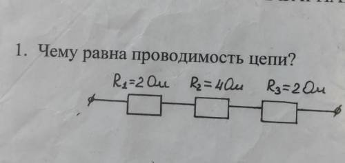 Чему равна проводимость цепи?​