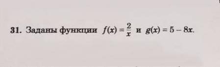 Заданы функции f(x)=2/x и g(x)=5-8x К графику функции f проведены касательные, параллельные графику