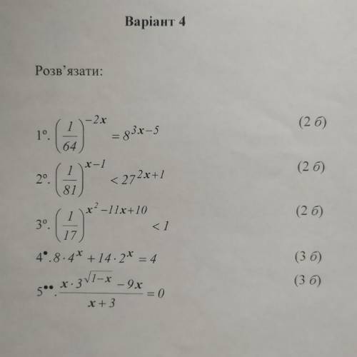 Показникові рівняння та нерівності