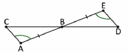 ОЧЕНЬ С ЗАДАНИЕМ ПО ГЕОМЕТРИИ 7 КЛАСС! данные треугольники равны известному тому, что AD = 4 а CD = 