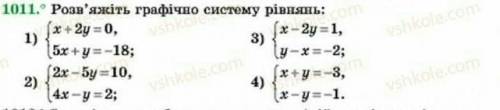 Решить графическим методом системы уравнений. С подробным решением. ​