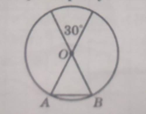 На рисунку точка О - центр кола . знайти кут трикутника AOB​