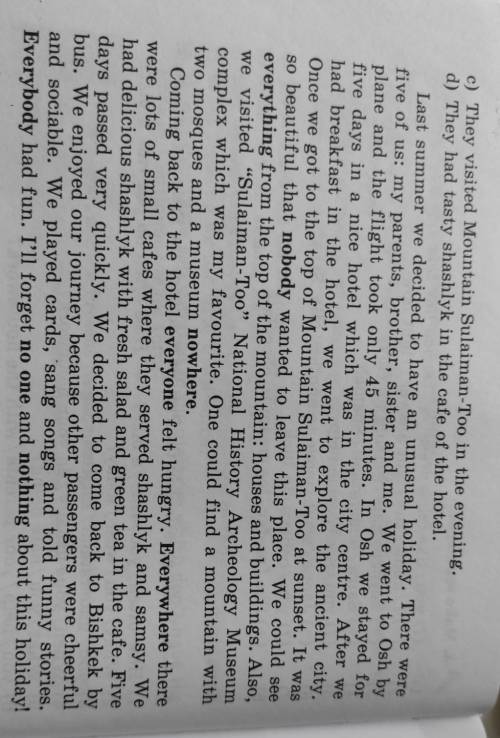 6.Read the story.Are the sentences T or F? If the information is false,correct it.