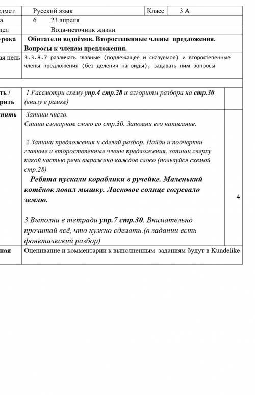 ​ 3к класс часть русского учебника 4