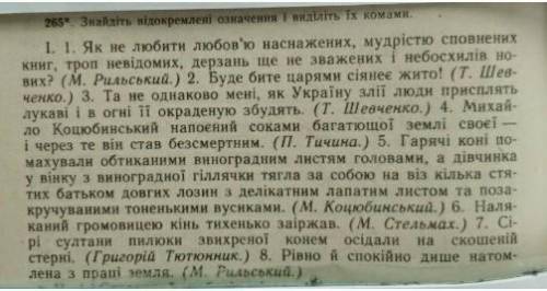 Знайдіть відокремленні означення та виділіть їх комами​