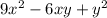 9x^{2} -6xy+y^{2}