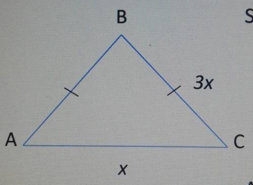 Если у одностороннего треугольника Боковая сторона в три раза длиннее чем основная сторона, а периме