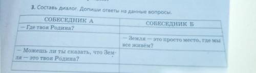 3. Составь диалог. Допиши ответы на данные вопросы. основная мысль диалога СОБЕСЕДНИК АГде твоя Роди