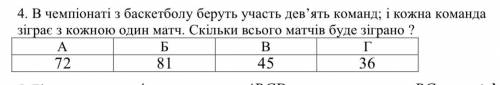 В чемпіонаті з баскетболу беруть участь дев’ять команд; і кожна команда зіграє з кожною один матч. С