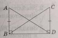 Ознаки рівності трикутників Укажіть ознаку, за якою можуть бути рівні рівні трикутники ABD і CDB а)з