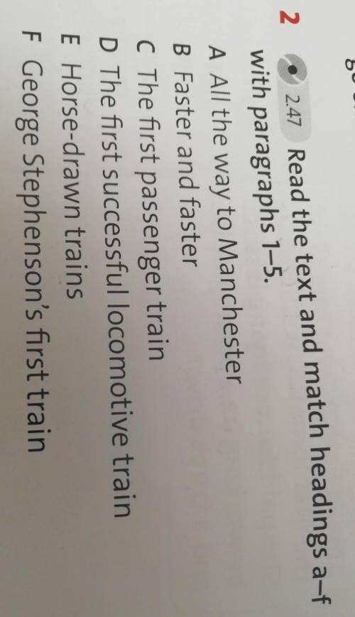 2 Read the text and match headings a-f with paragraphs 1-5.Дайте ​