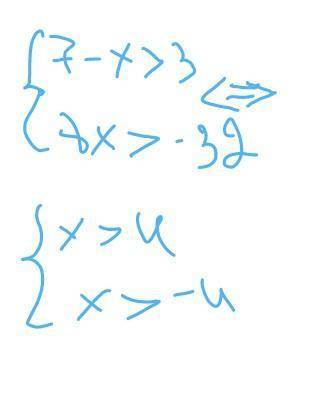 10-B1.Розв'яжіть системунерівностей 7-X>38x >-32​