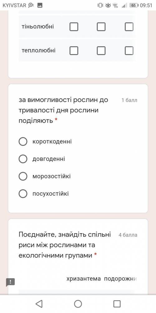 Для требовательности растений к продолжительности дня, который делает РастенияКраткий деньДлинный де