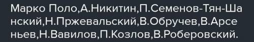 Назовите всех исследователей Евразии (25 человек).